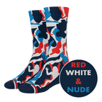 The Grand Finale | USA Camouflage Heel Hammock™ Crew Socks - Shinesty