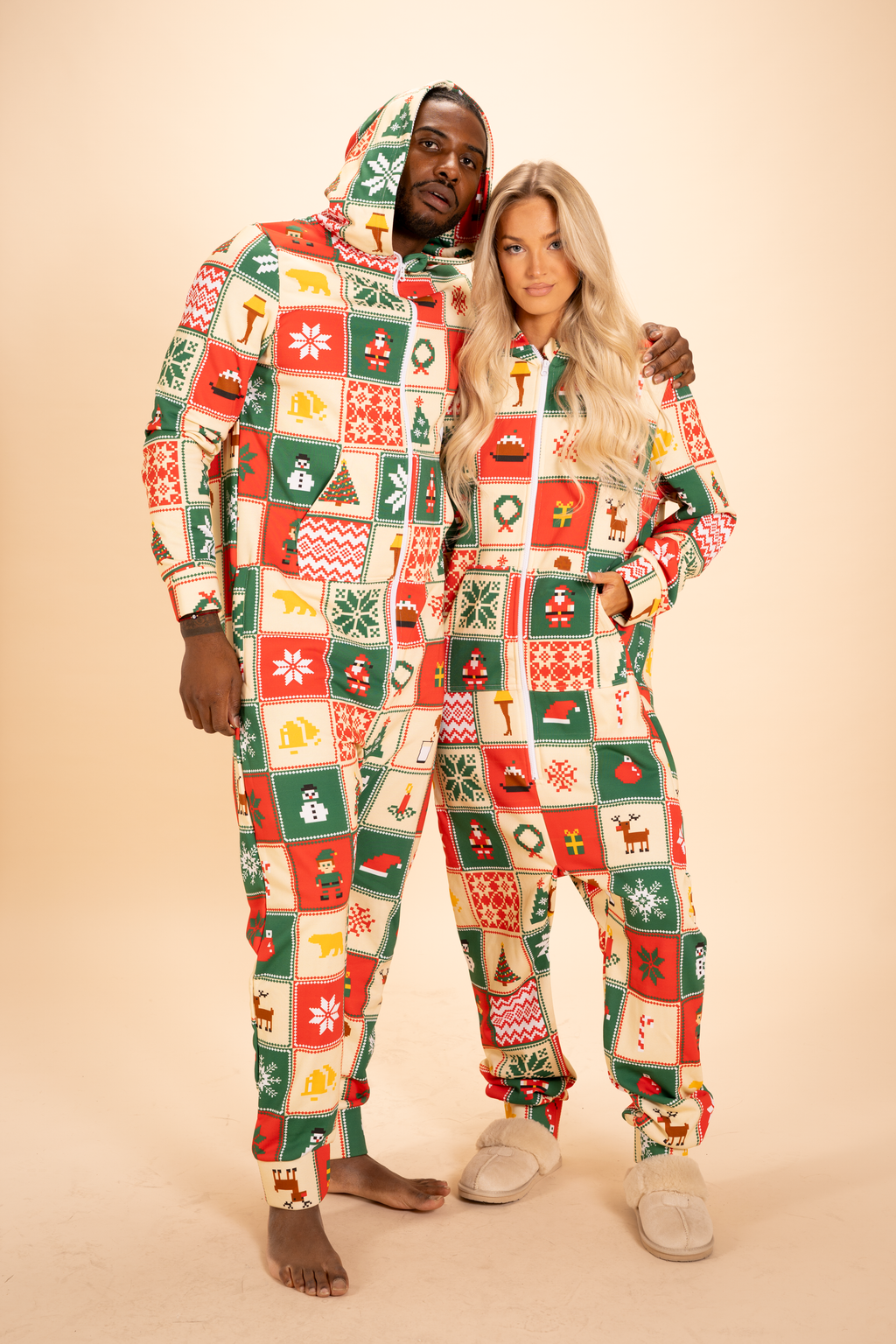 The Grandma's Monstrosity | Quilt Sexy Terry™ Men's Lounge Onesie - Shinesty