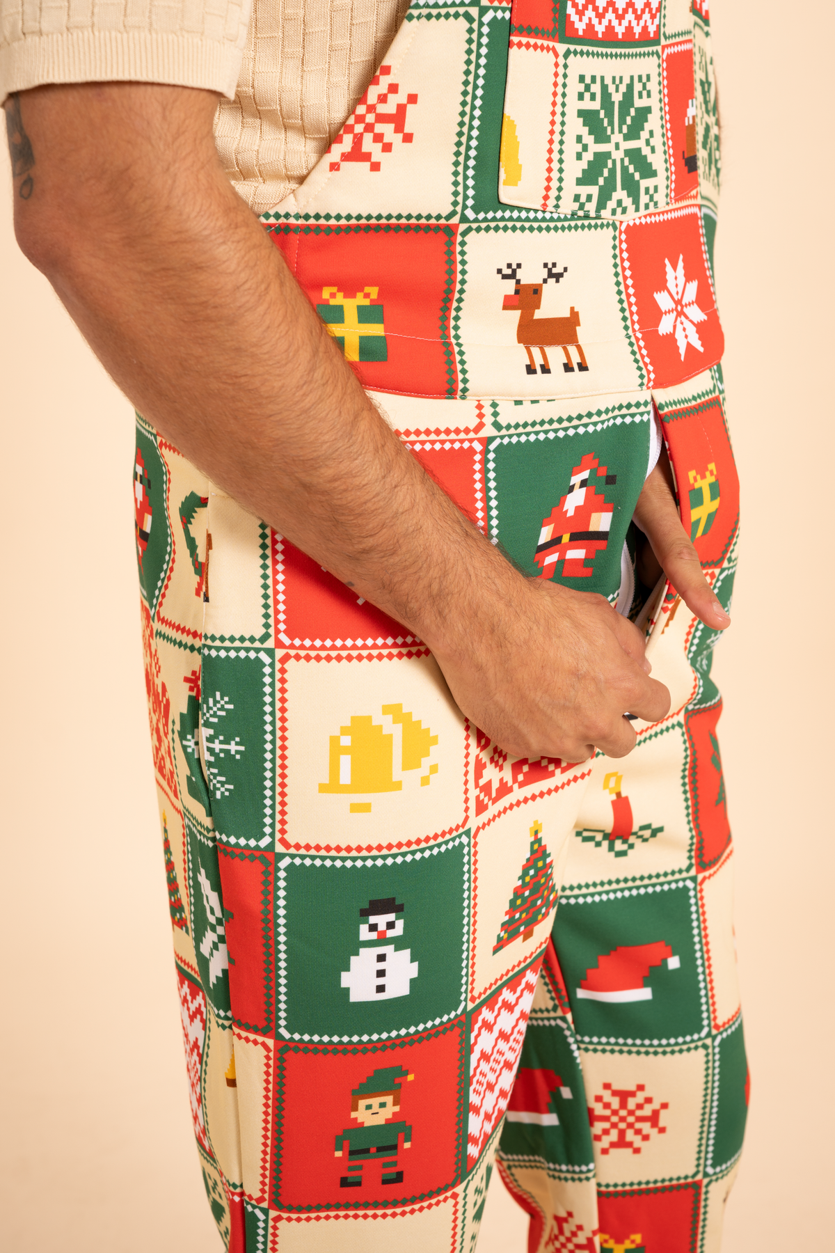 The Grandma's Monstrosity | Quilt Men's Straight Leg Pajamarall - Shinesty