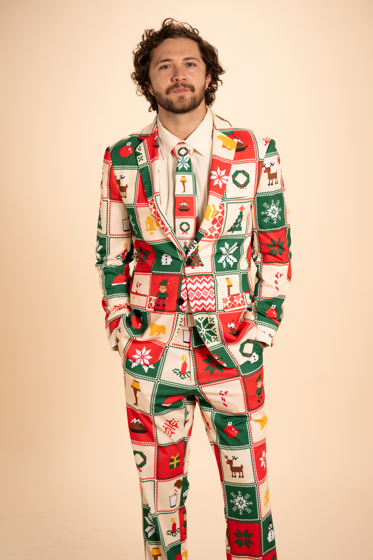 The Grandma's Monstrosity | Quilt Men's Novelty Suit - Shinesty