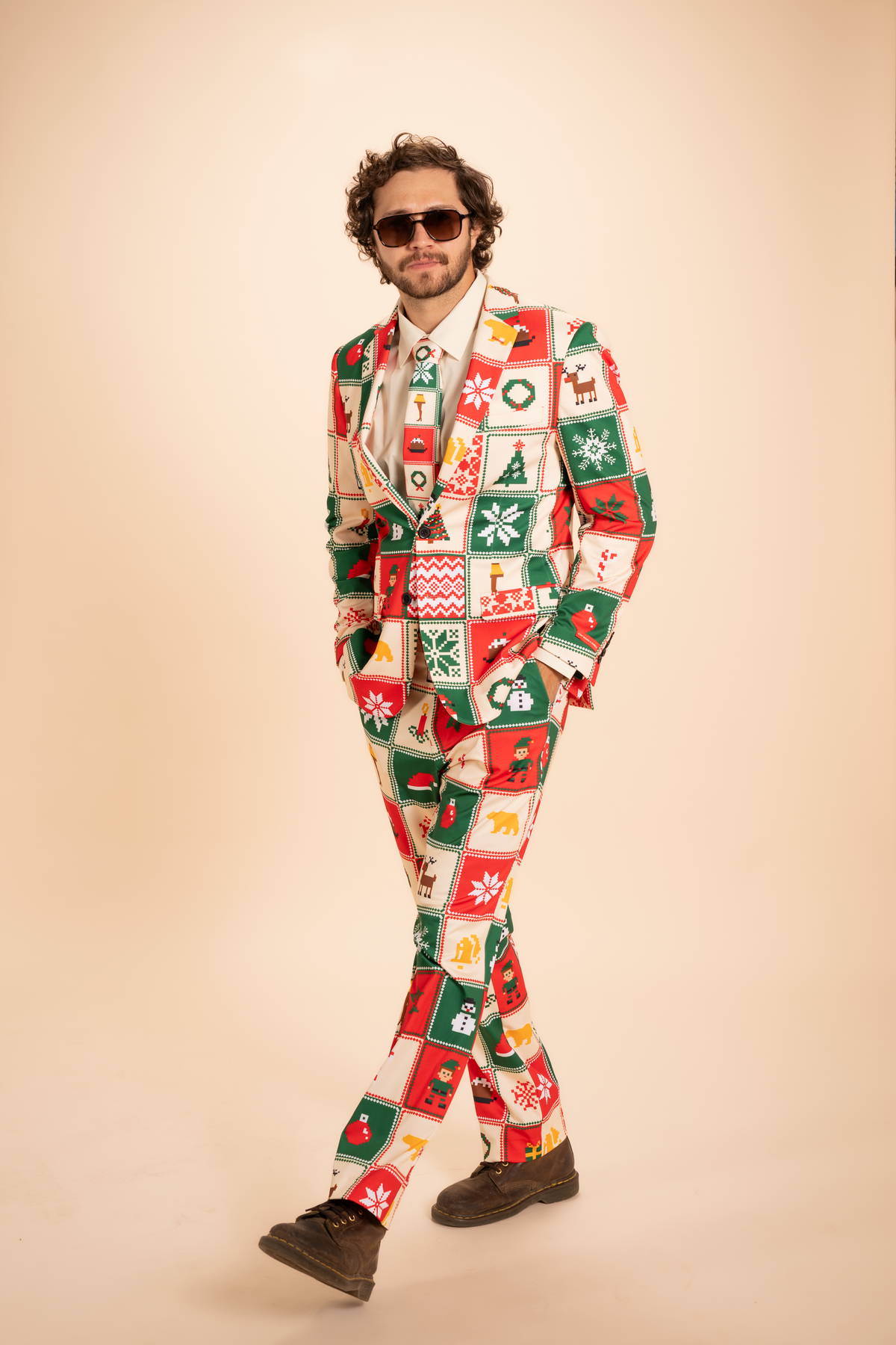 The Grandma's Monstrosity | Quilt Men's Novelty Suit - Shinesty