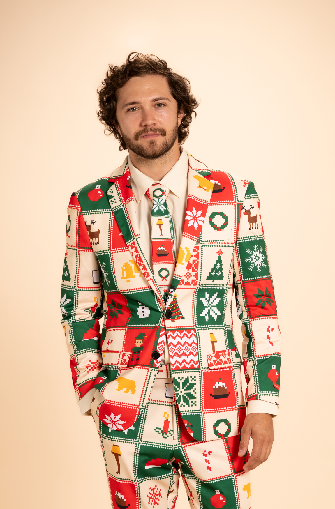The Grandma's Monstrosity | Quilt Men's Printed Party Tie - Shinesty