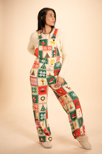 The Grandma's Monstrosity | Quilt Women's Wide Leg Pajamarall - Shinesty