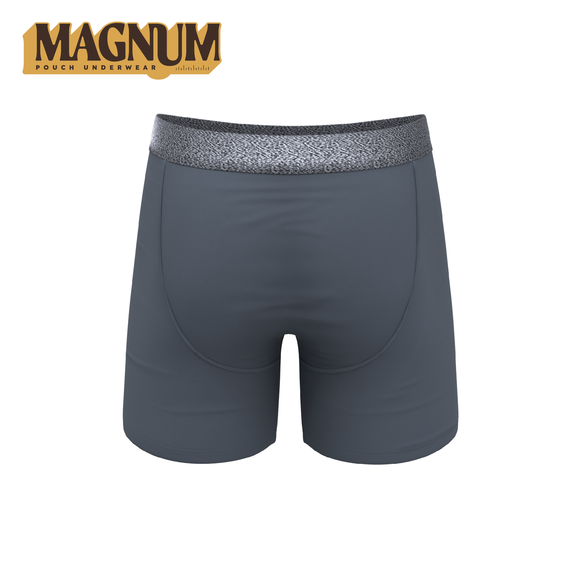 The Graphite | Tonal Grey Ball Hammock® Magnum Big Pouch Underwear - Shinesty