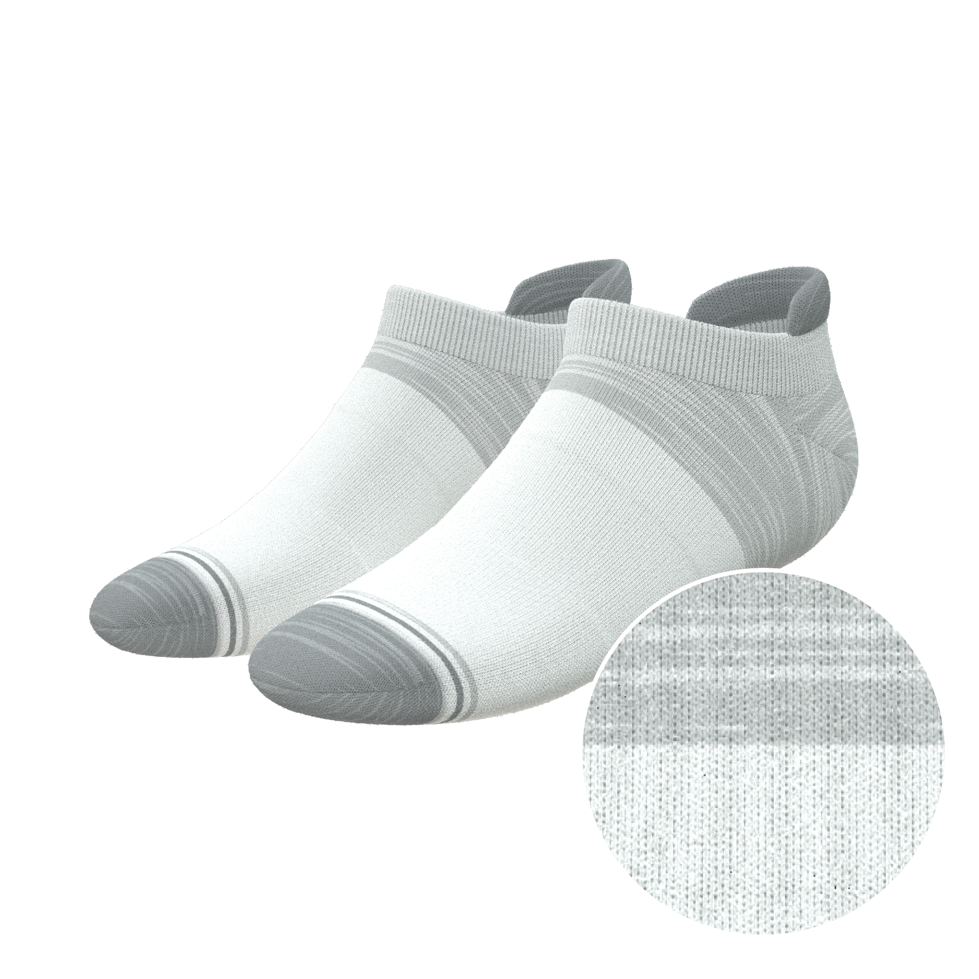 The Gray Matter | Tri Color Block Heel Hammock™ Ankle Socks - Shinesty