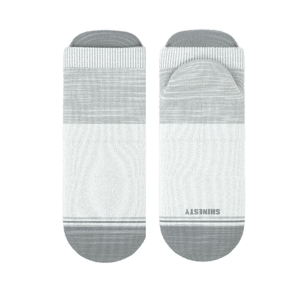 The Gray Matter | Tri Color Block Heel Hammock™ Ankle Socks - Shinesty