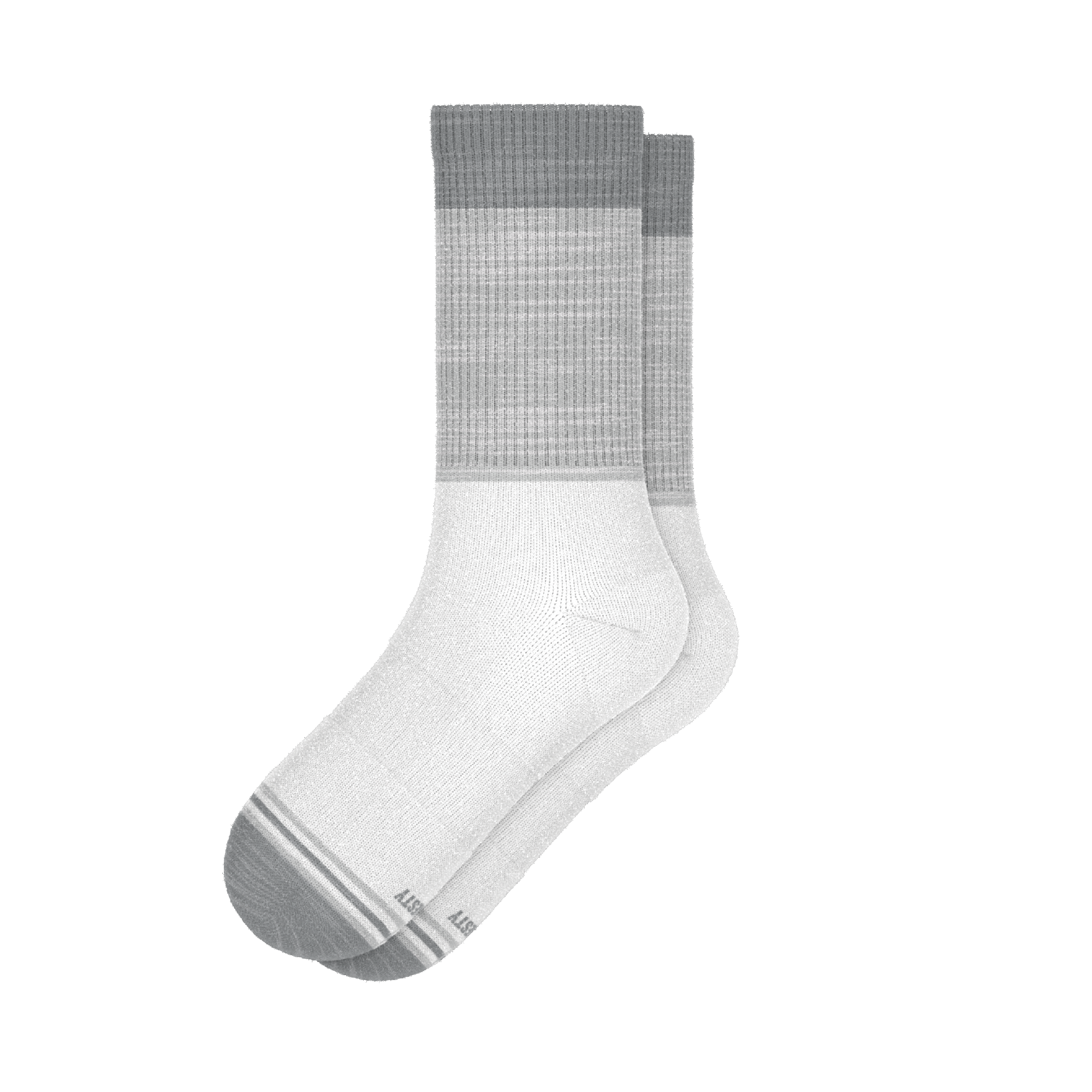 The Gray Matter | Tri Color Block Heel Hammock™ Crew Socks - Shinesty