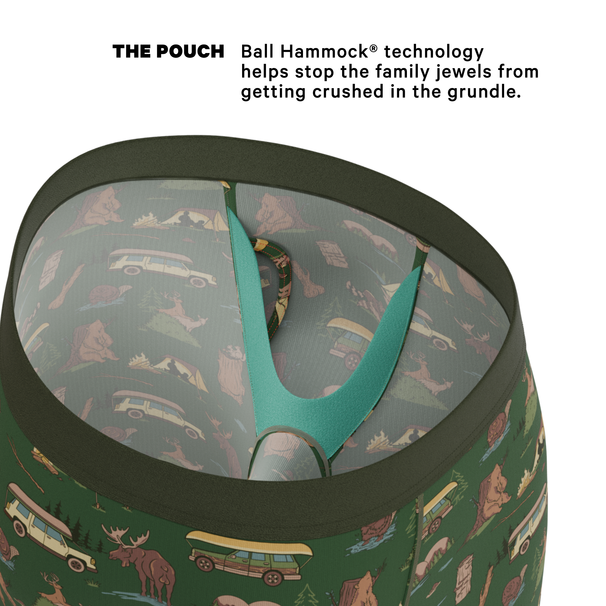The Great Outdoors | Long Leg Ball Hammock® Pouch Underwear With Fly 7 Pack - Shinesty