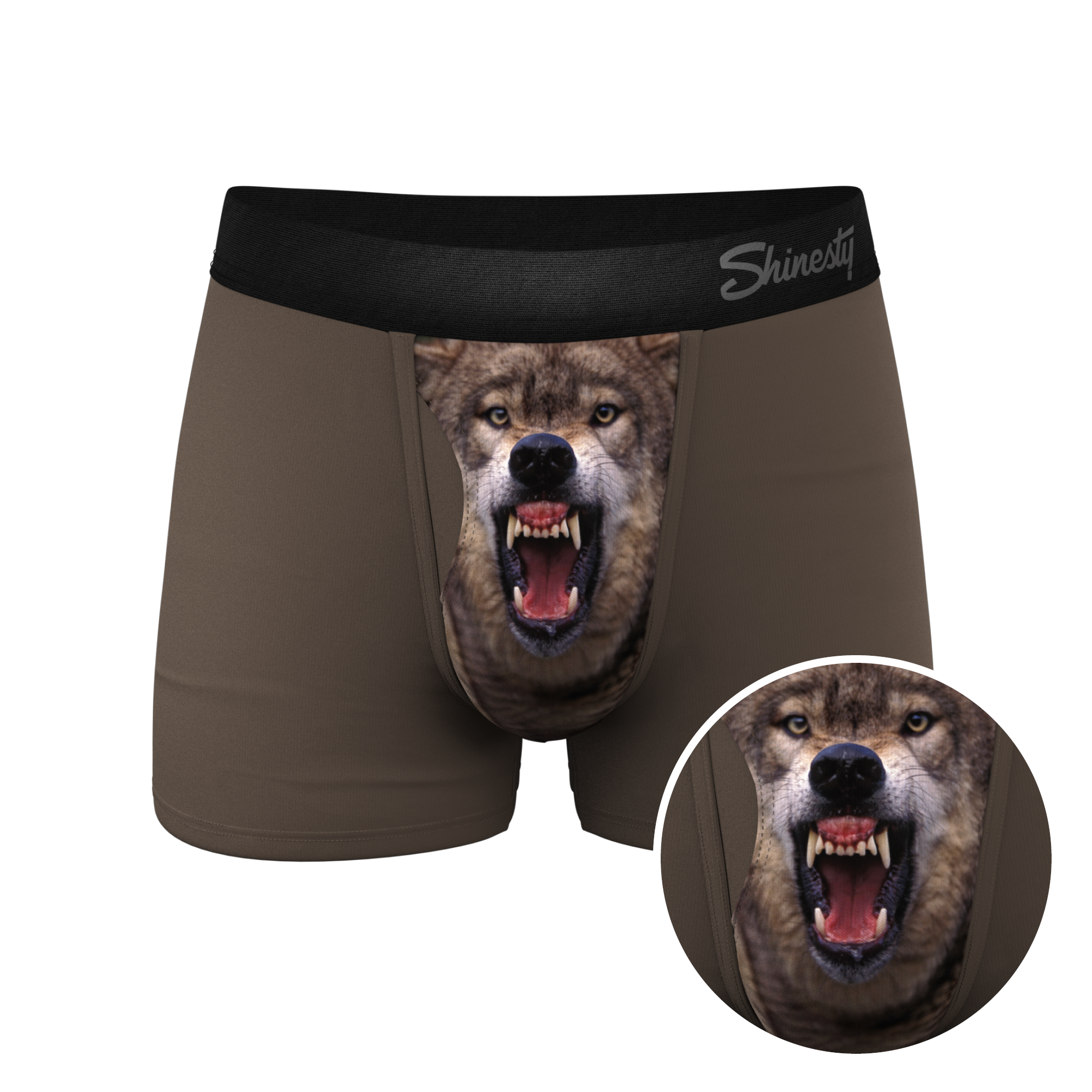 The Grey's Growl | Wolf Ball Hammock® Pouch Trunks Underwear - Shinesty