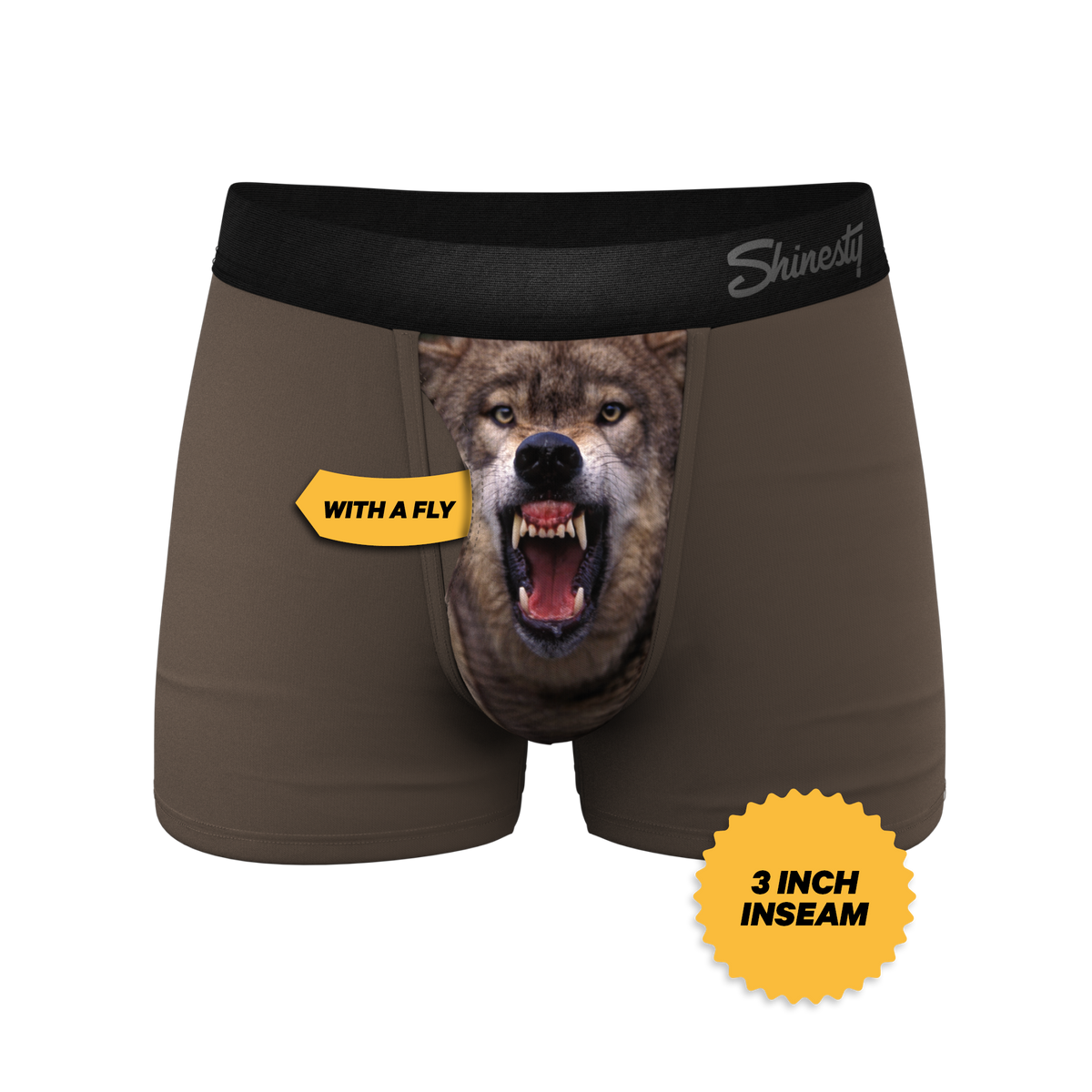 The Grey's Growl | Wolf Ball Hammock® Pouch Trunks Underwear - Shinesty