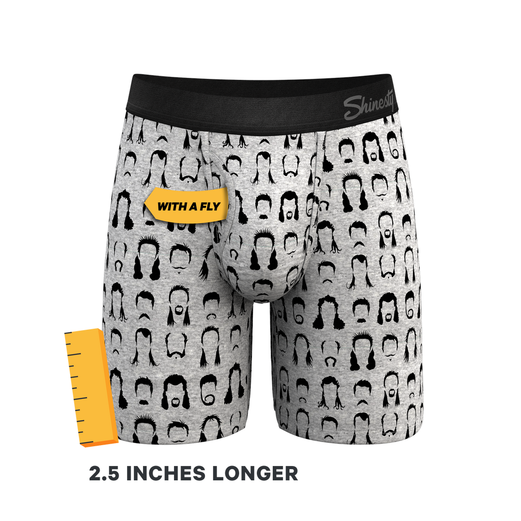 The Hair Down There | Mullet Ball Hammock® Boxer - Long Leg - Shinesty