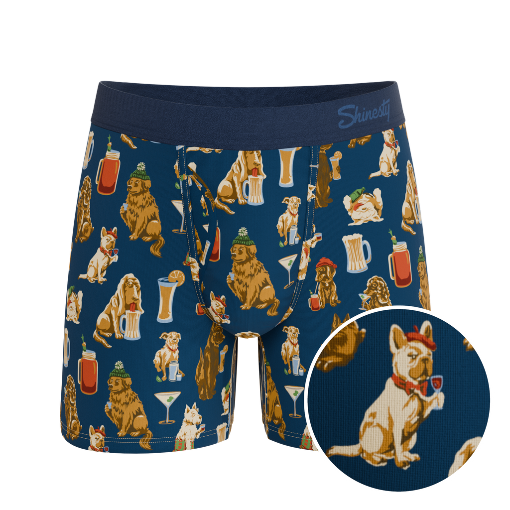 The Hair Of The Dog | Dogs & Drinks Ball Hammock® Pouch Underwear With Fly - Shinesty
