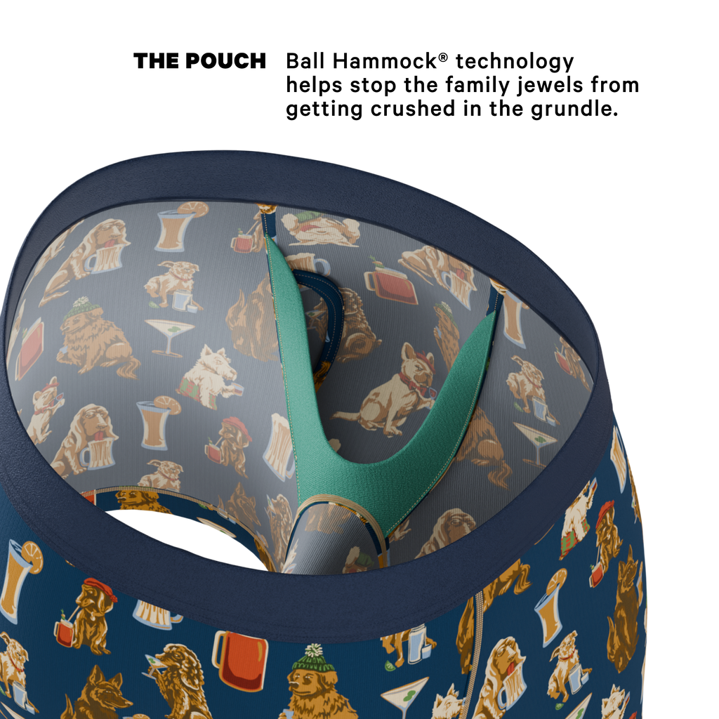 The Hair Of The Dog | Dogs & Drinks Ball Hammock® Pouch Underwear With Fly - Shinesty