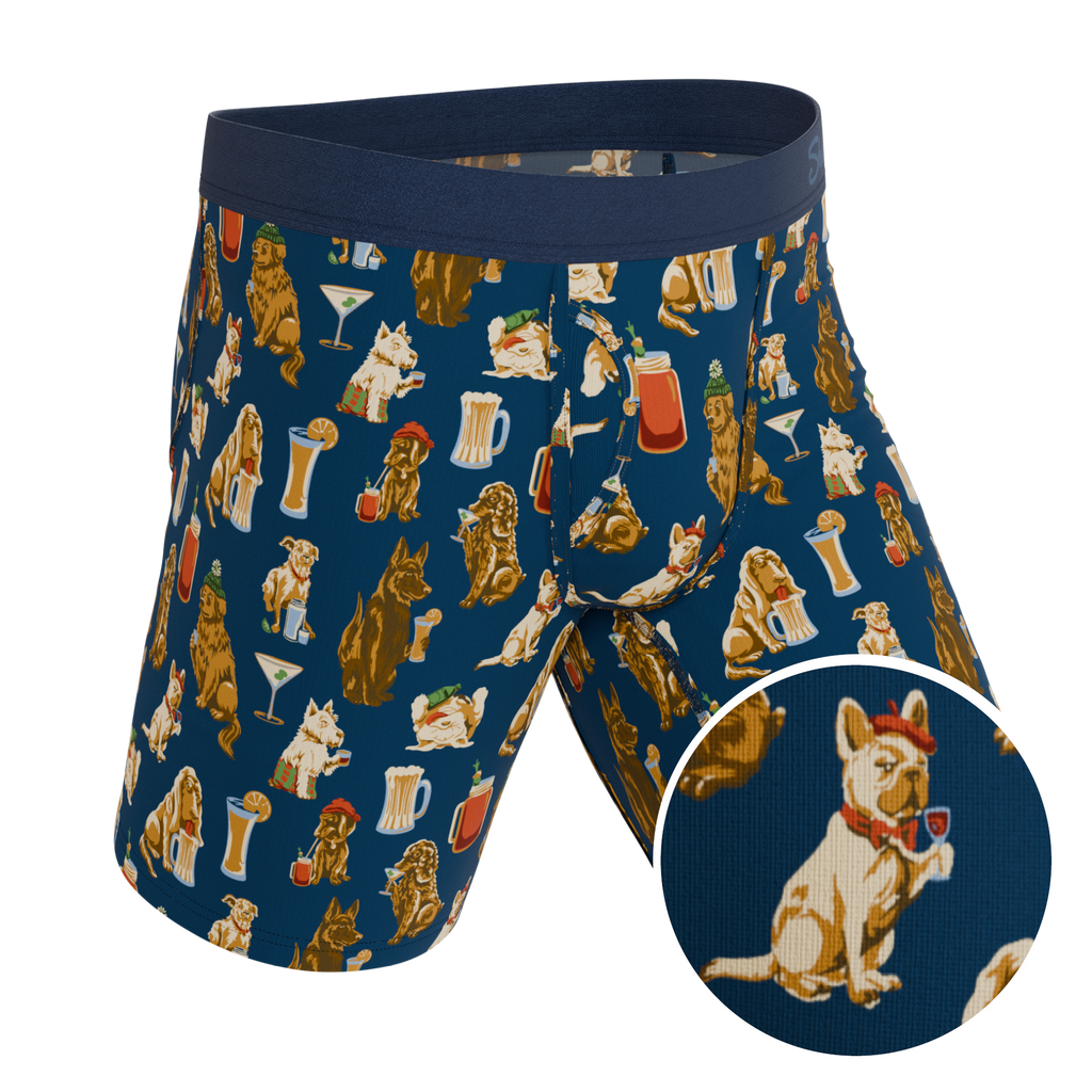 The Hair Of The Dog | Dogs & Drinks Ball Hammock® Boxer - Long Leg - Shinesty