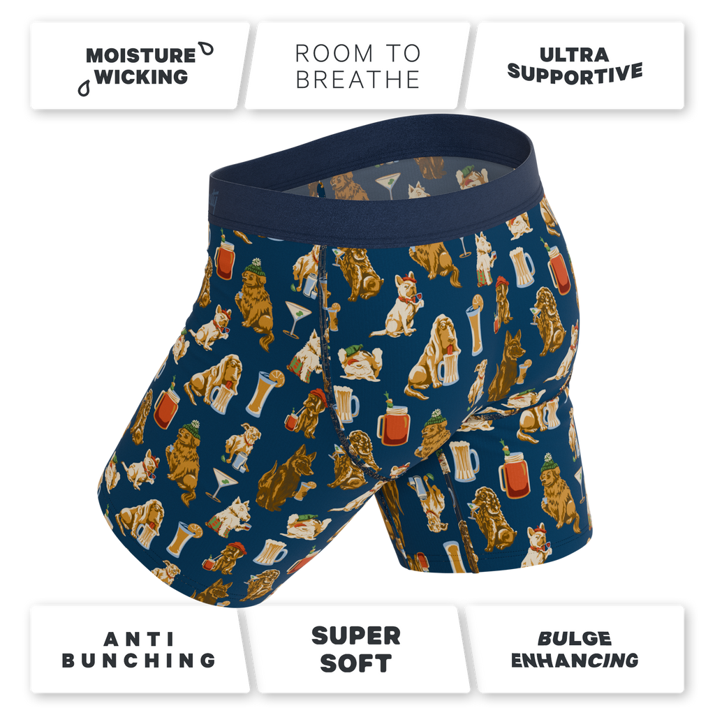 The Hair Of The Dog | Dogs & Drinks Ball Hammock® Boxer - Long Leg - Shinesty