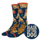 The Hair Of The Dog | Dogs & Drinks Heel Hammock™ Crew Socks - Shinesty