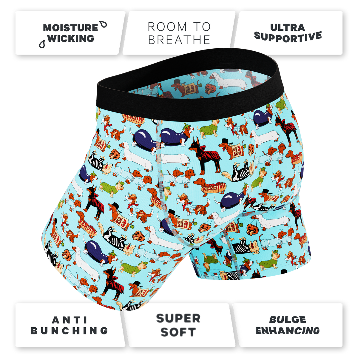 The Halloweenies | Halloween Dogs Ball Hammock® Pouch Underwear - Shinesty