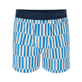 The Hamptons | Blue Mosaic Stripe Boxers - Shinesty
