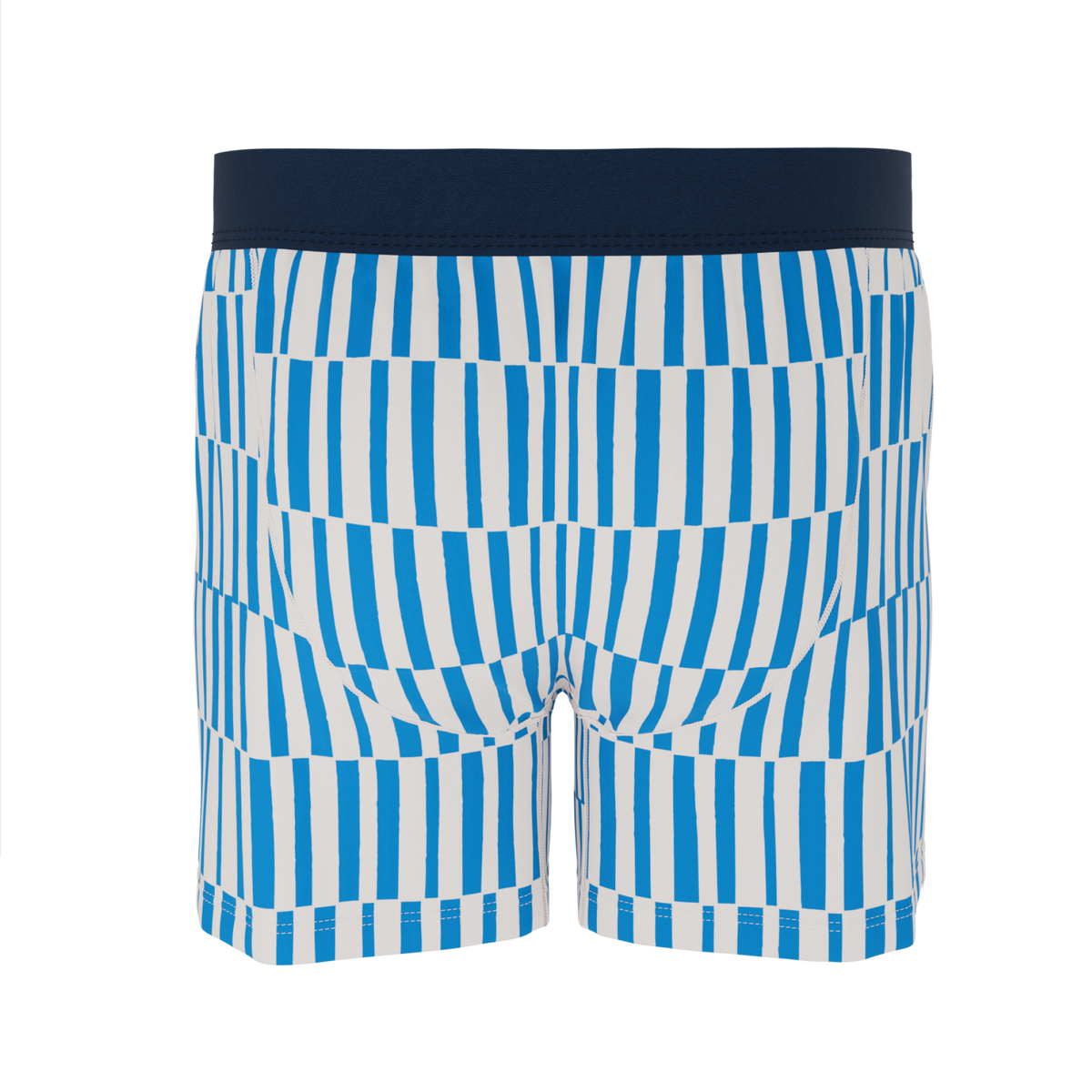 The Hamptons | Blue Mosaic Stripe Boxers - Shinesty