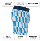 The Hamptons | Blue Mosaic Stripe Boxers - Shinesty