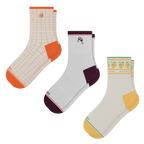 The Happy Hour | Heel Hammock™ Quarter Crew Socks 3 Pack - Shinesty