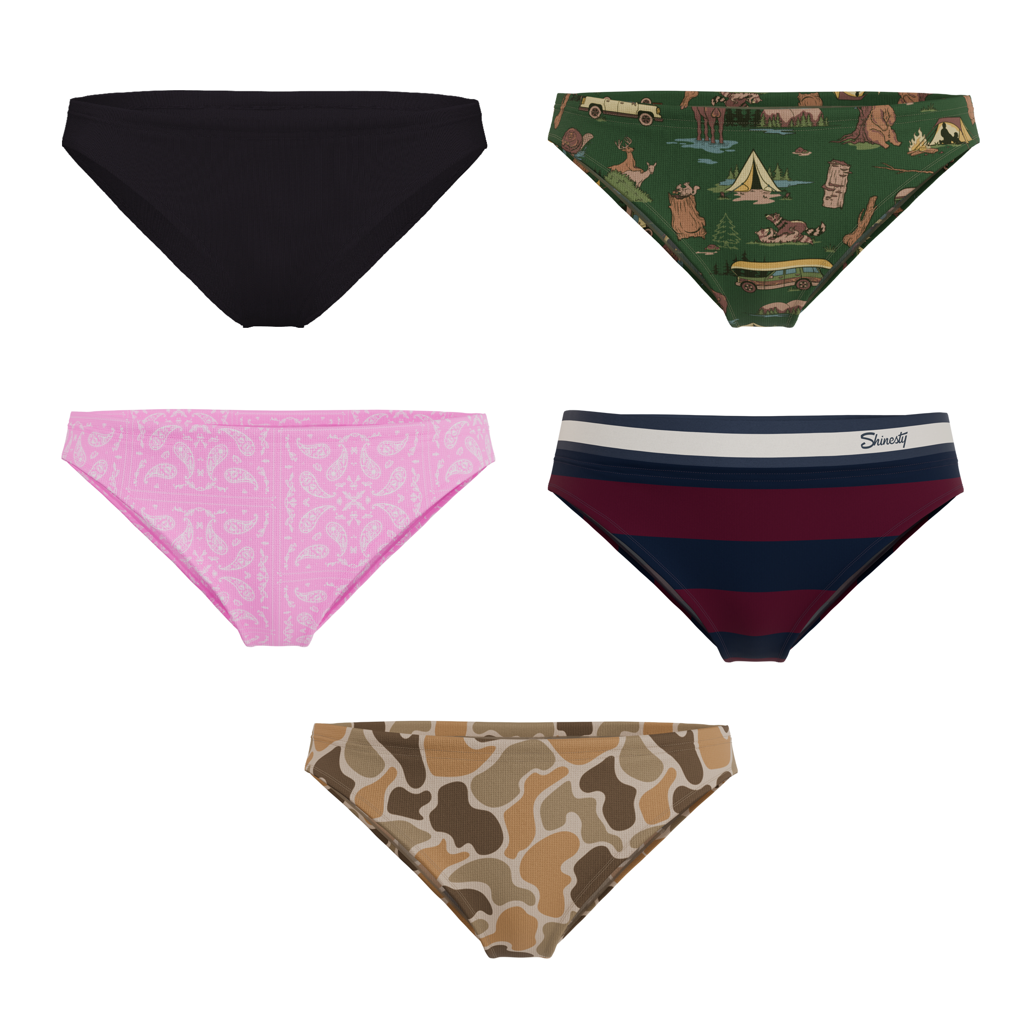 The Happy Trails | Bikini Underwear 5 Pack - Shinesty