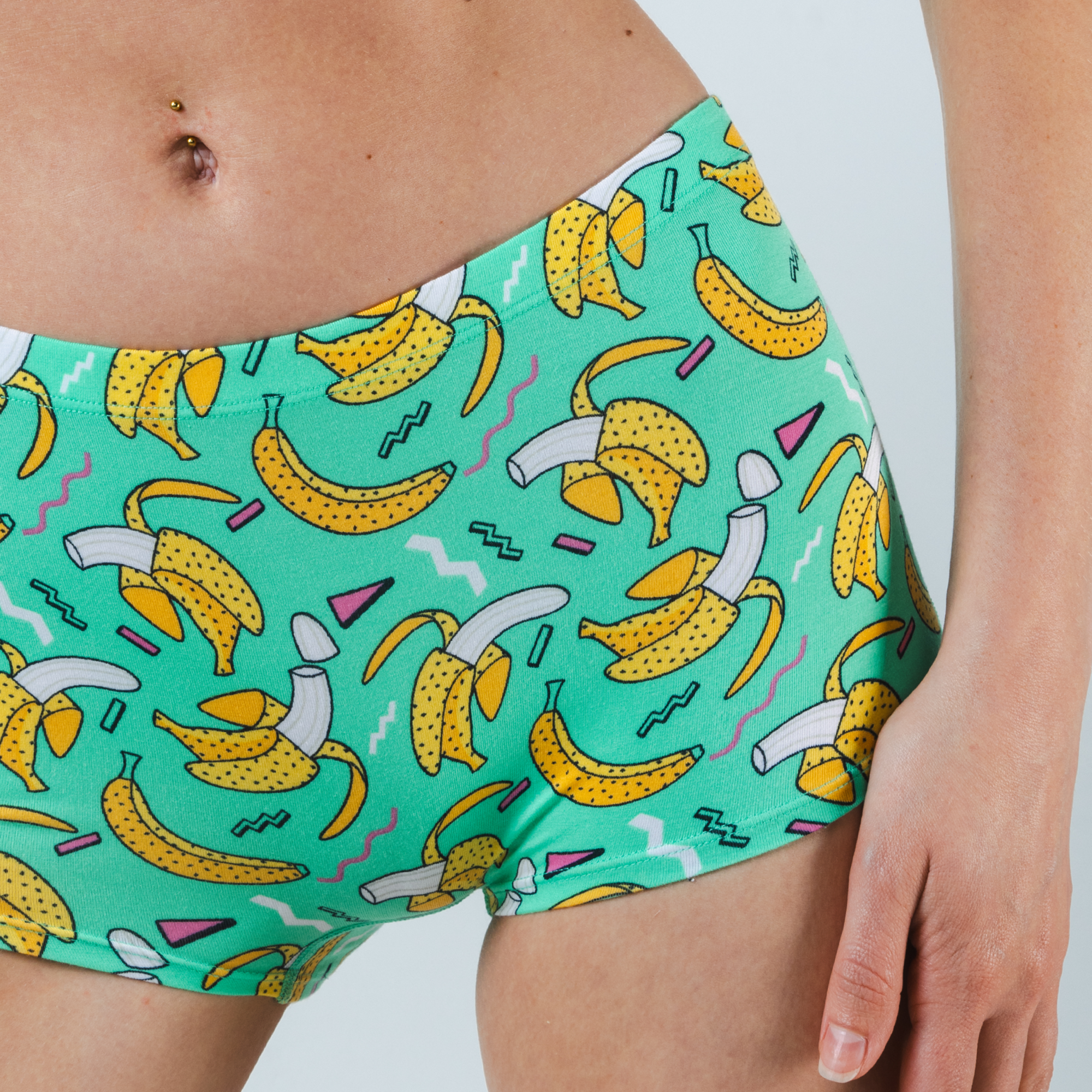 The Health Class | Retro Banana Modal Boyshort Underwear - Shinesty
