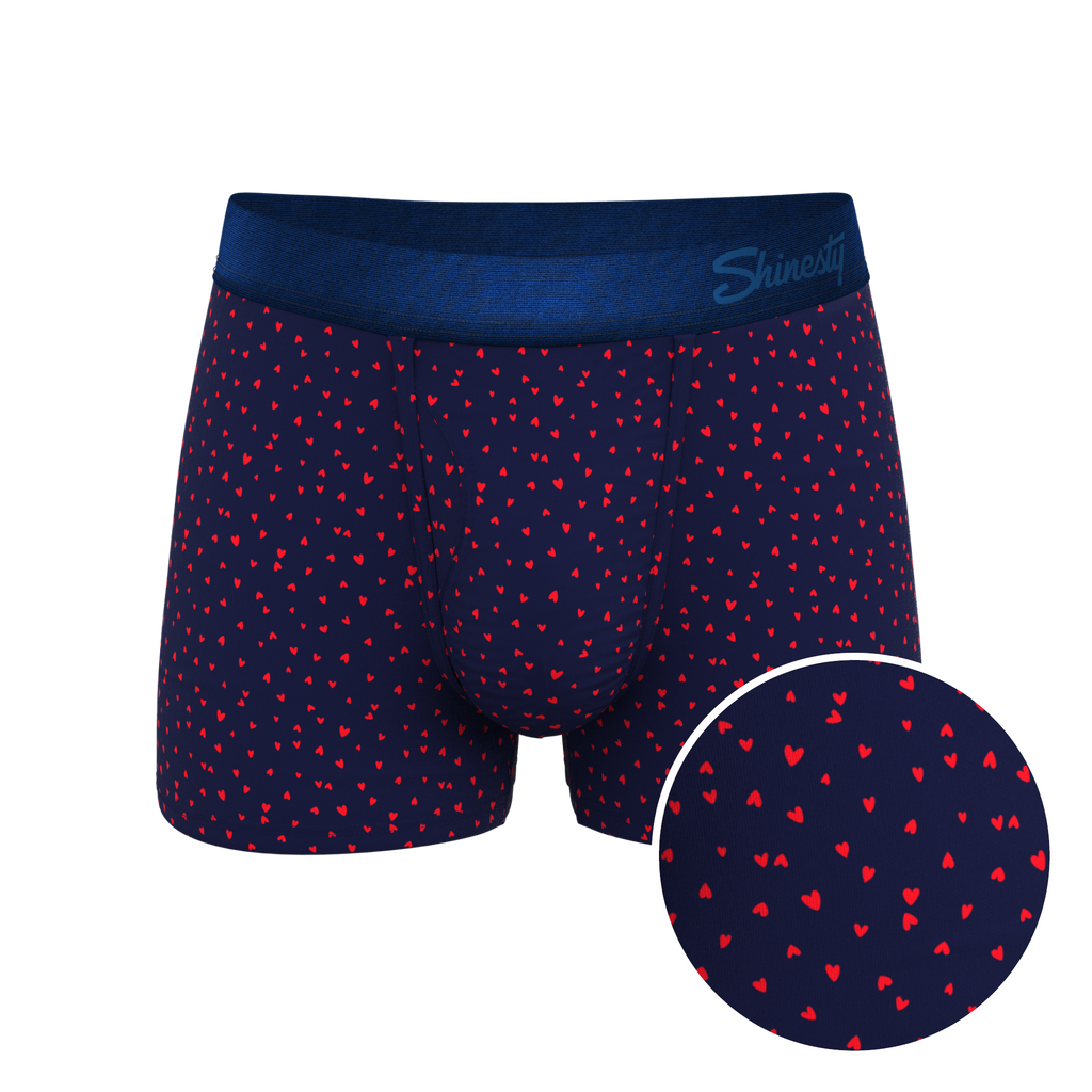 The Heartthrob | Tiny Hearts Valentines Day Ball Hammock® Pouch Trunks Underwear - Shinesty