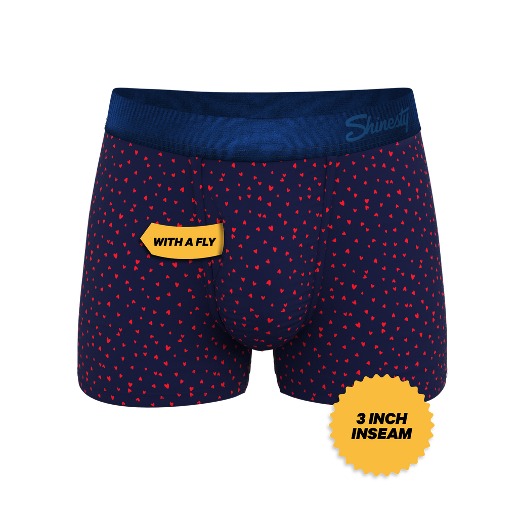 The Heartthrob | Tiny Hearts Valentines Day Ball Hammock® Pouch Trunks Underwear - Shinesty