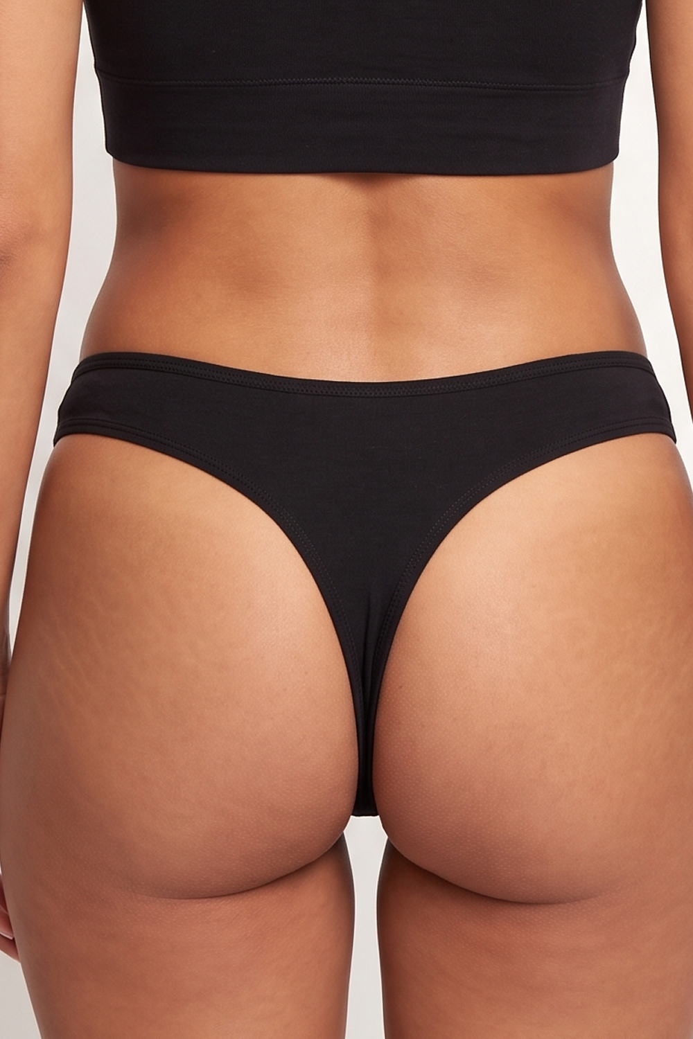 The Hex Appeal | Black Cat MicroModal Thong - Shinesty