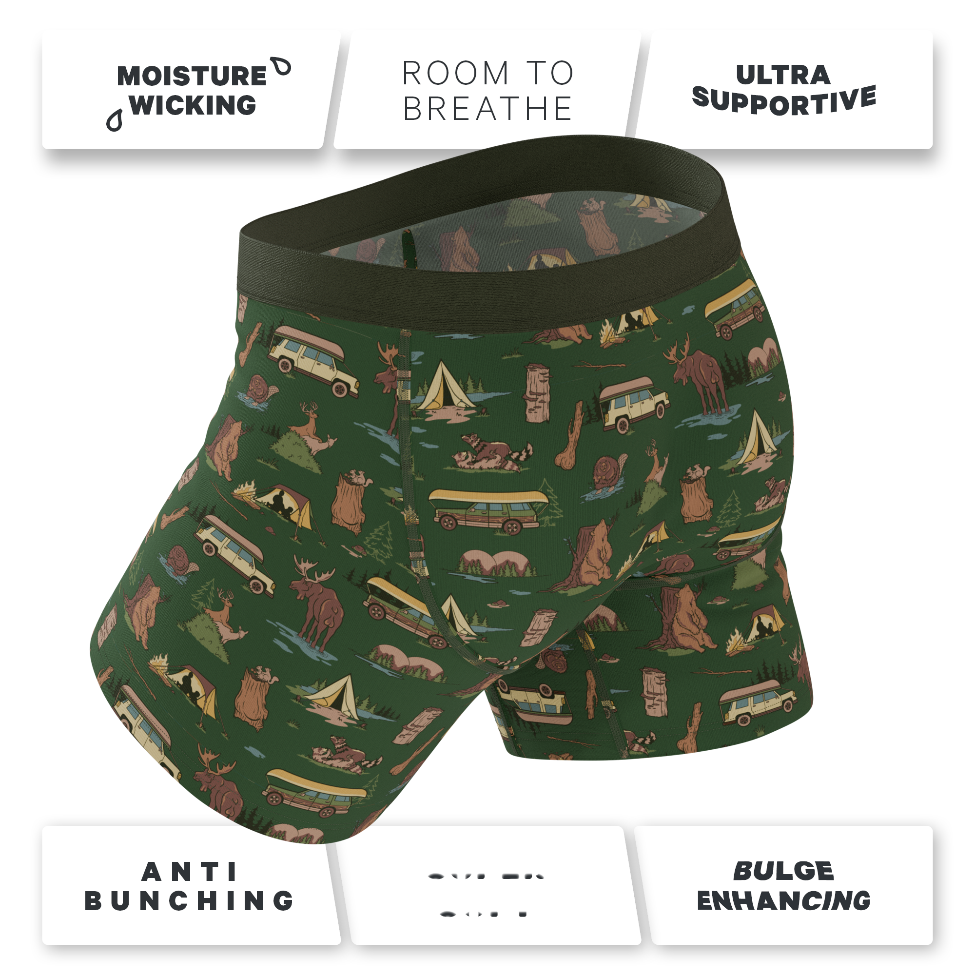 The Hide and Hunt | Ball Hammock® Pouch Boxer Briefs with Fly 5 Pack - Shinesty
