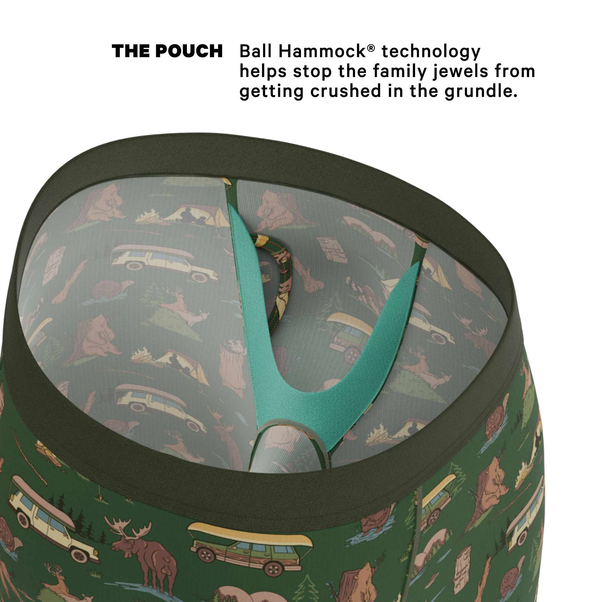 The Hide and Hunt | Long Leg Ball Hammock® Pouch Underwear With Fly 5 Pack - Shinesty