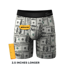 The High Roller | Money Ball Hammock® Boxer - Long Leg - Shinesty