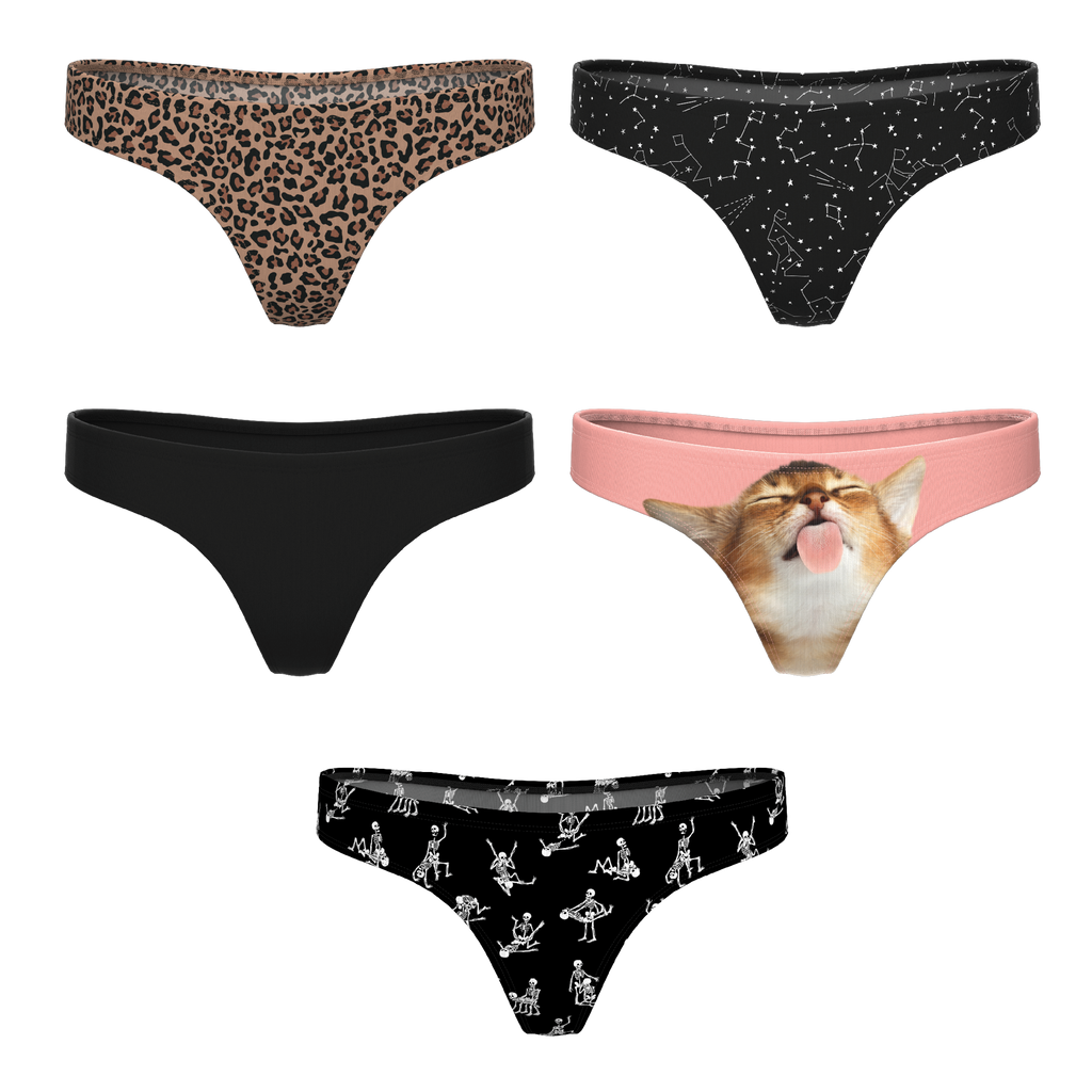 The Historical Bests | MicroModal Thong 5 Pack - Shinesty