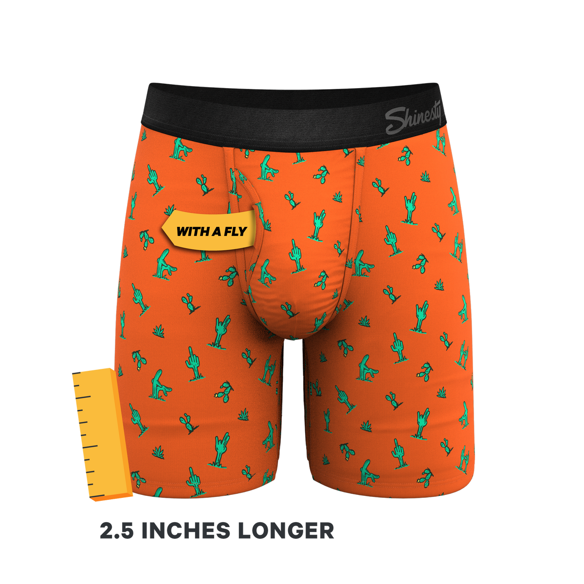 The Hokey Pokey | Cactus Ball Hammock® Boxer - Long Leg - Shinesty