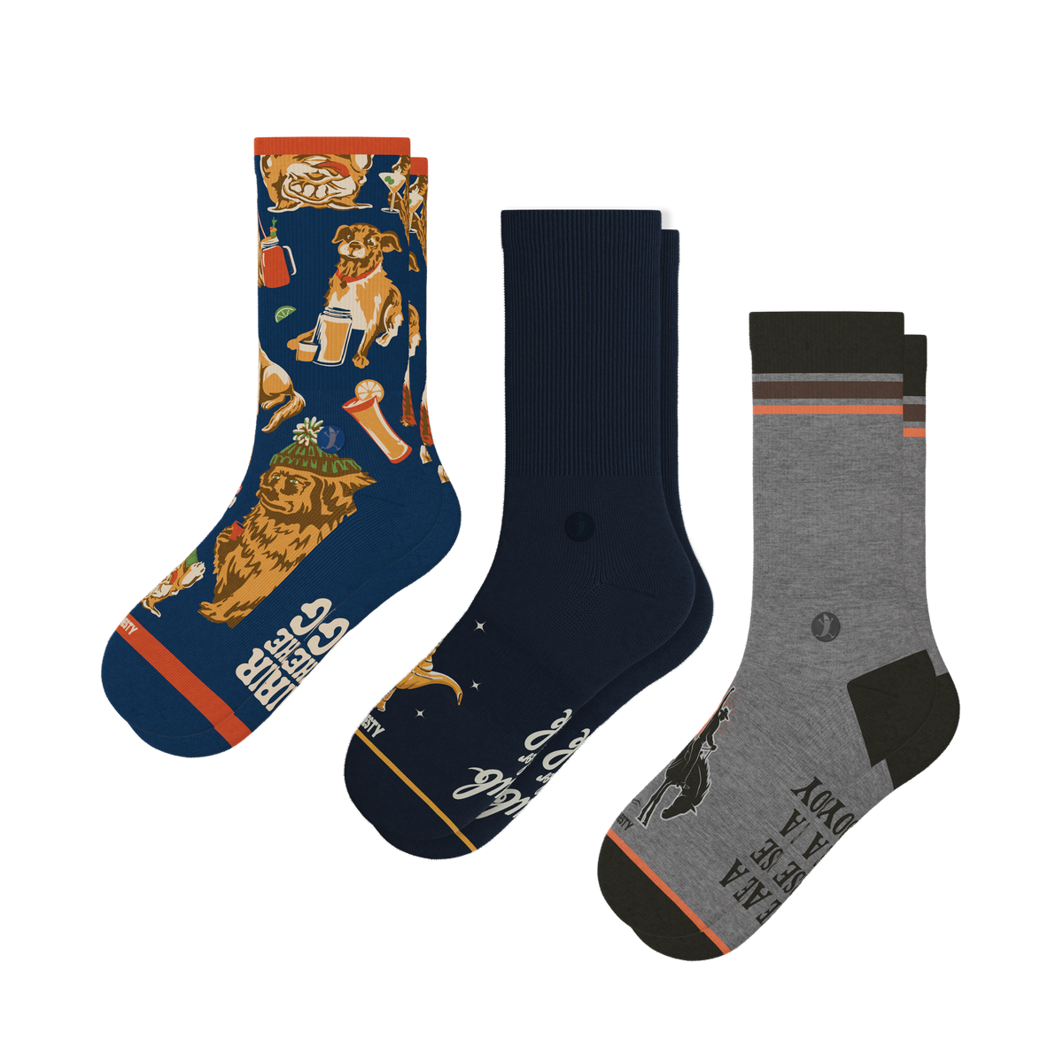 The Holiday Club | Heel Hammock™ Crew Socks 3 Pack - Shinesty