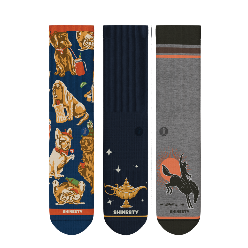 The Holiday Club | Heel Hammock™ Crew Socks 3 Pack - Shinesty