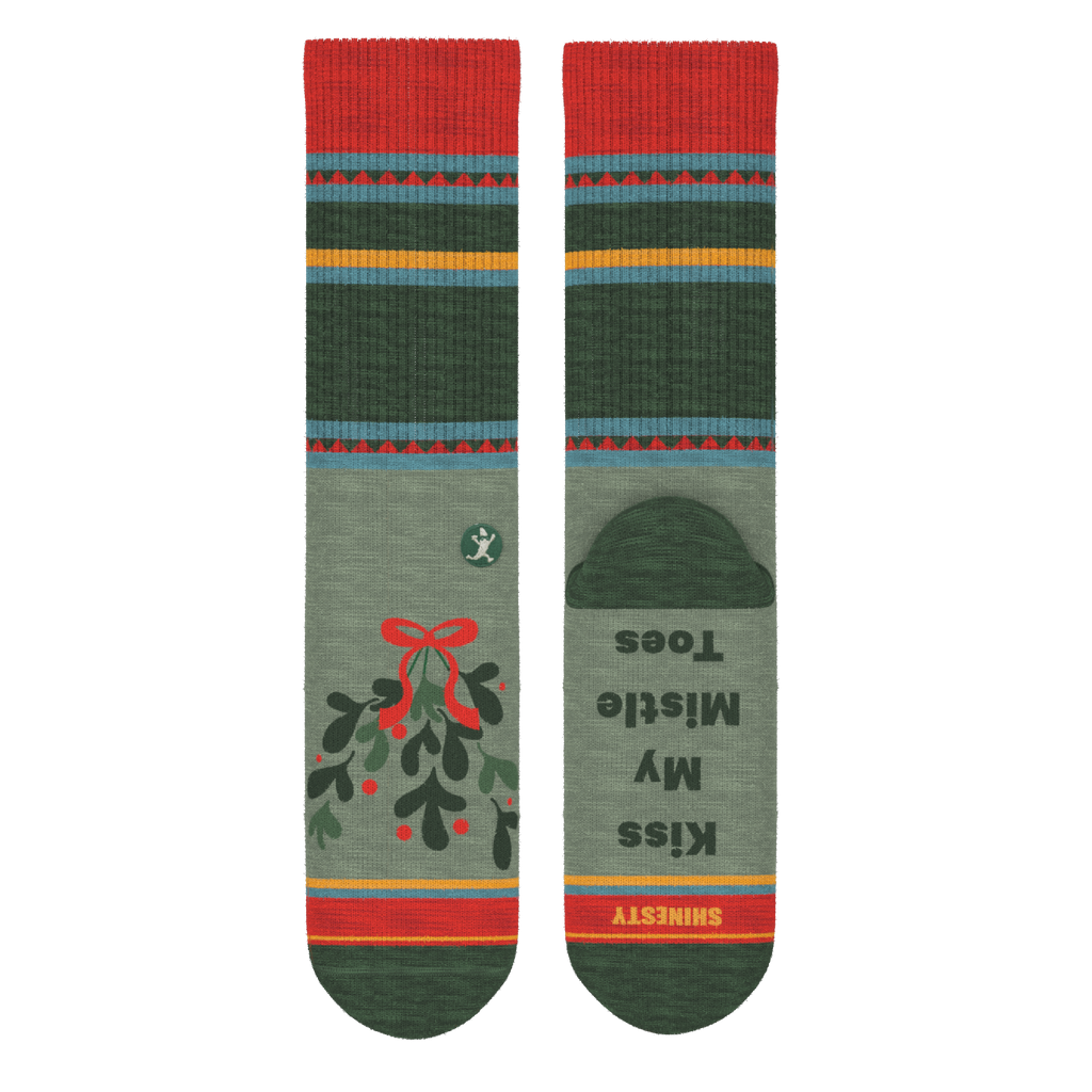 The Holiday Smooch | Western Holiday Heel Hammock™ Crew Socks - Shinesty