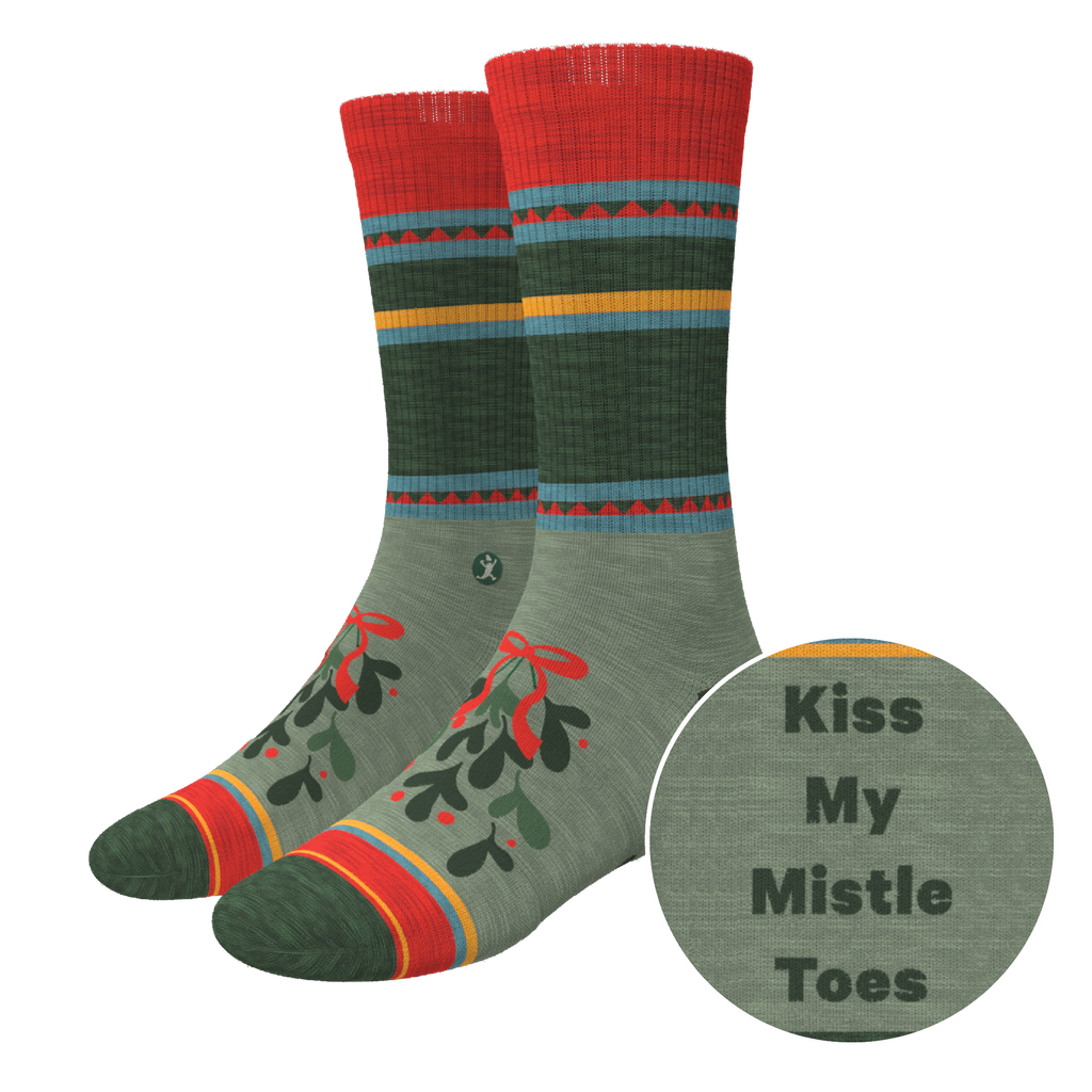The Holiday Smooch | Western Holiday Heel Hammock™ Crew Socks - Shinesty
