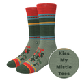 The Holiday Smooch | Western Holiday Heel Hammock™ Crew Socks - Shinesty