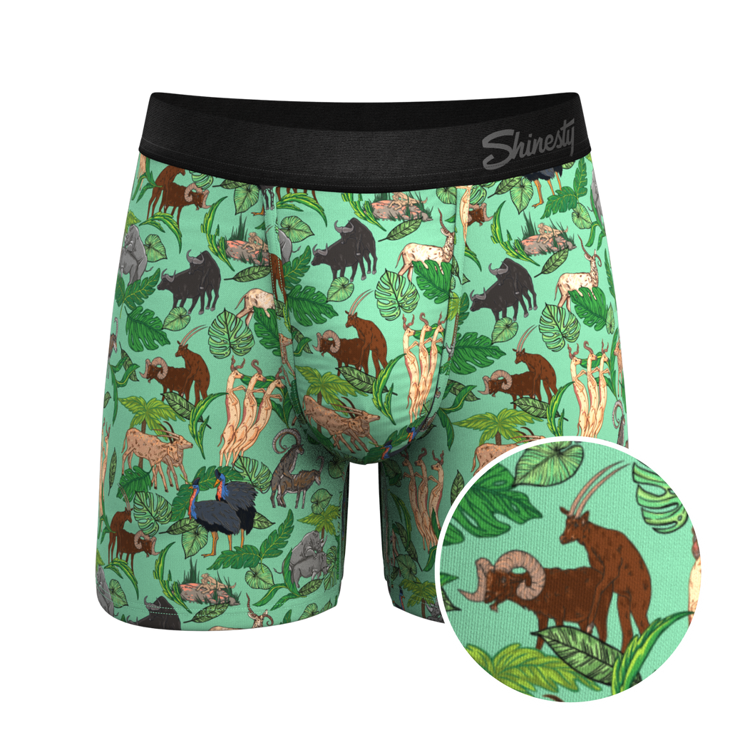 The Hornography | Tropical Animals Ball Hammock® Pouch Underwear - Shinesty