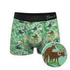 The Hornography | Tropical Animals Ball Hammock® Pouch Trunks Underwear - Shinesty