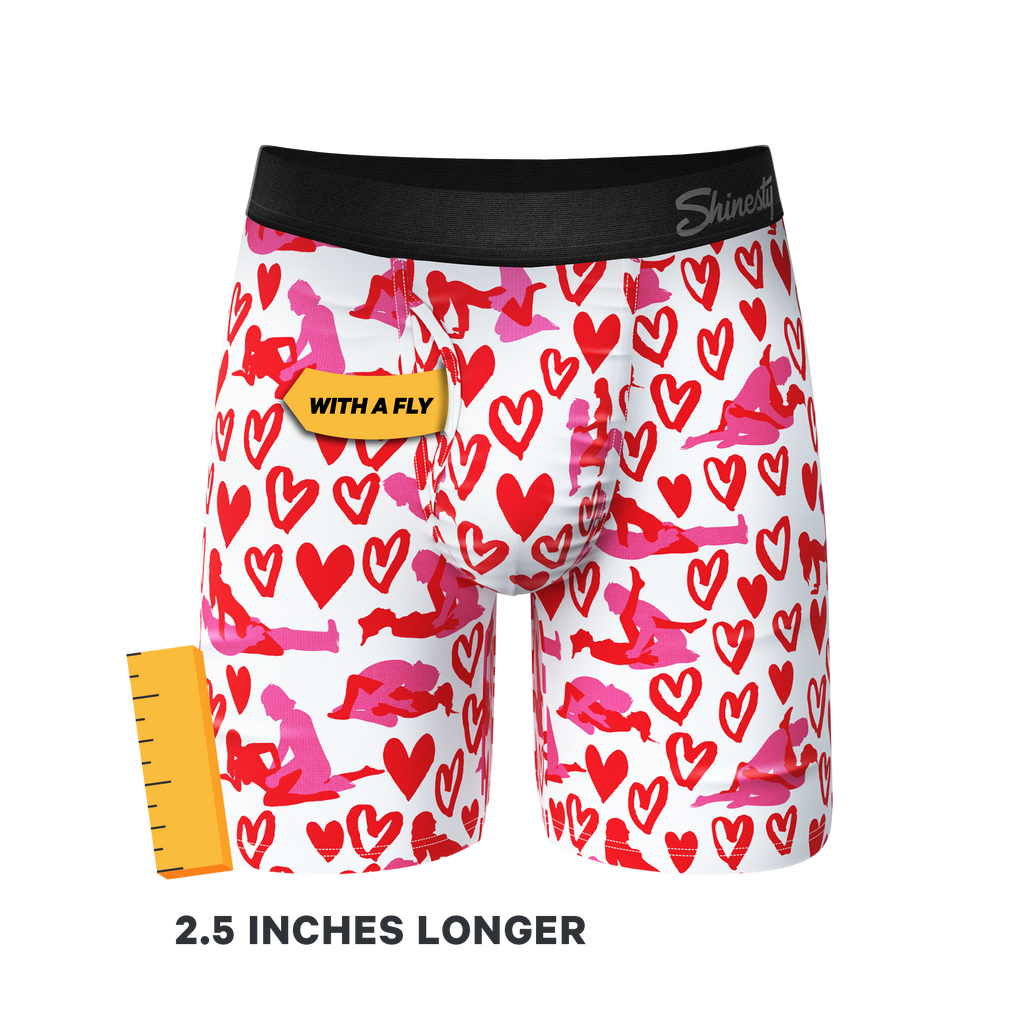 The Hot-Blooded Handbook | Valentines Ball Hammock® Boxer - Long Leg - Shinesty