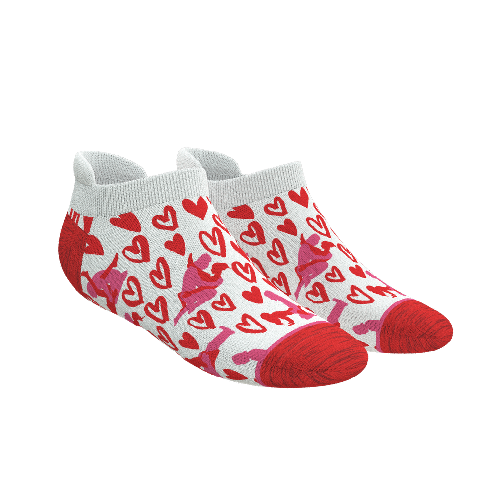 The Hot-Blooded Handbook | Valentine's Day Heel Hammock™ Ankle Socks - Shinesty