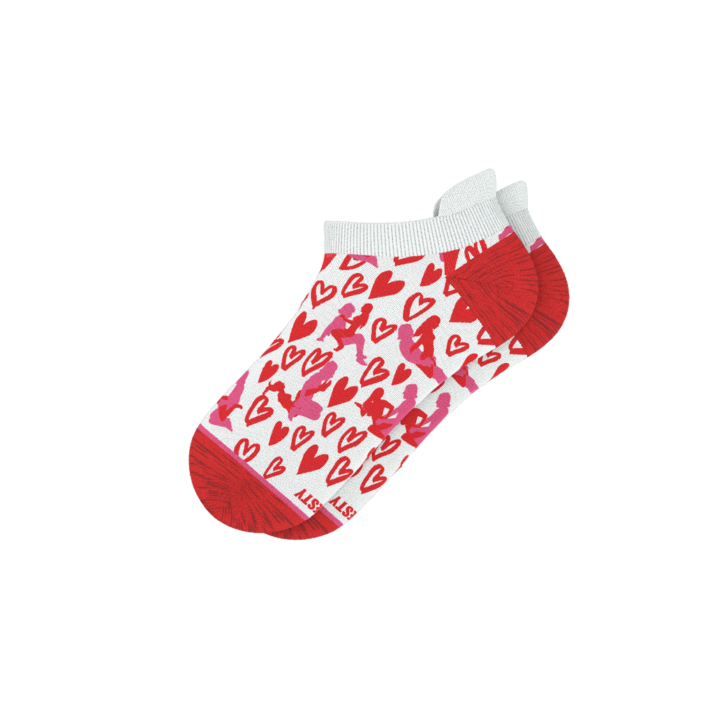 The Hot-Blooded Handbook | Valentine's Day Heel Hammock™ Ankle Socks - Shinesty