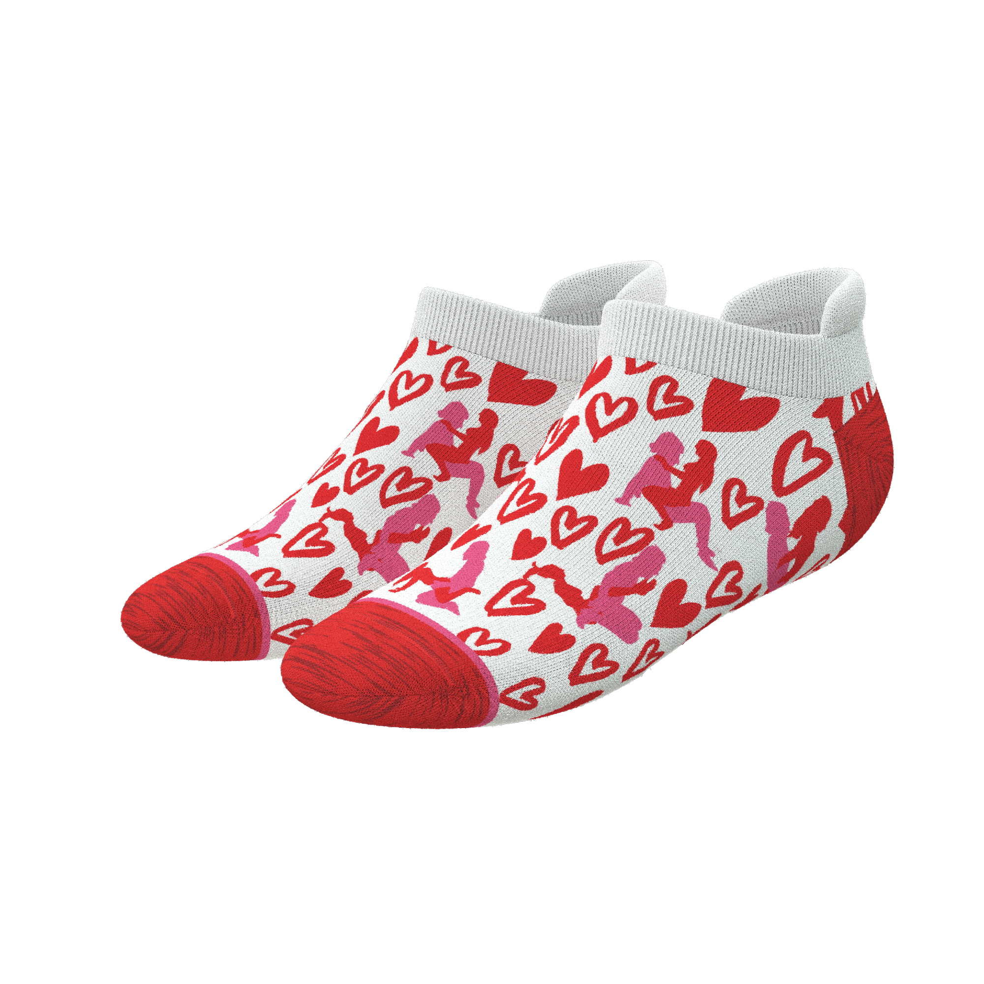 The Hot-Blooded Handbook | Valentine's Day Heel Hammock™ Ankle Socks - Shinesty