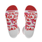The Hot-Blooded Handbook | Valentine's Day Heel Hammock™ Crew Socks - Shinesty
