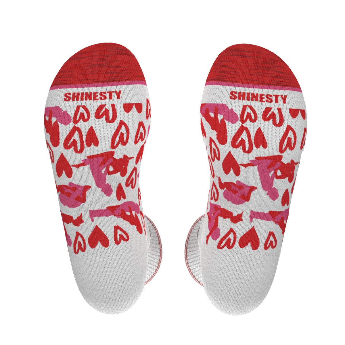 The Hot-Blooded Handbook | Valentine's Day Heel Hammock™ Crew Socks - Shinesty