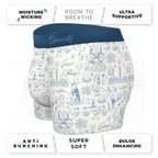 The Hot Cottontail | Easter Toile Ball Hammock® Pouch Trunks Underwear - Shinesty