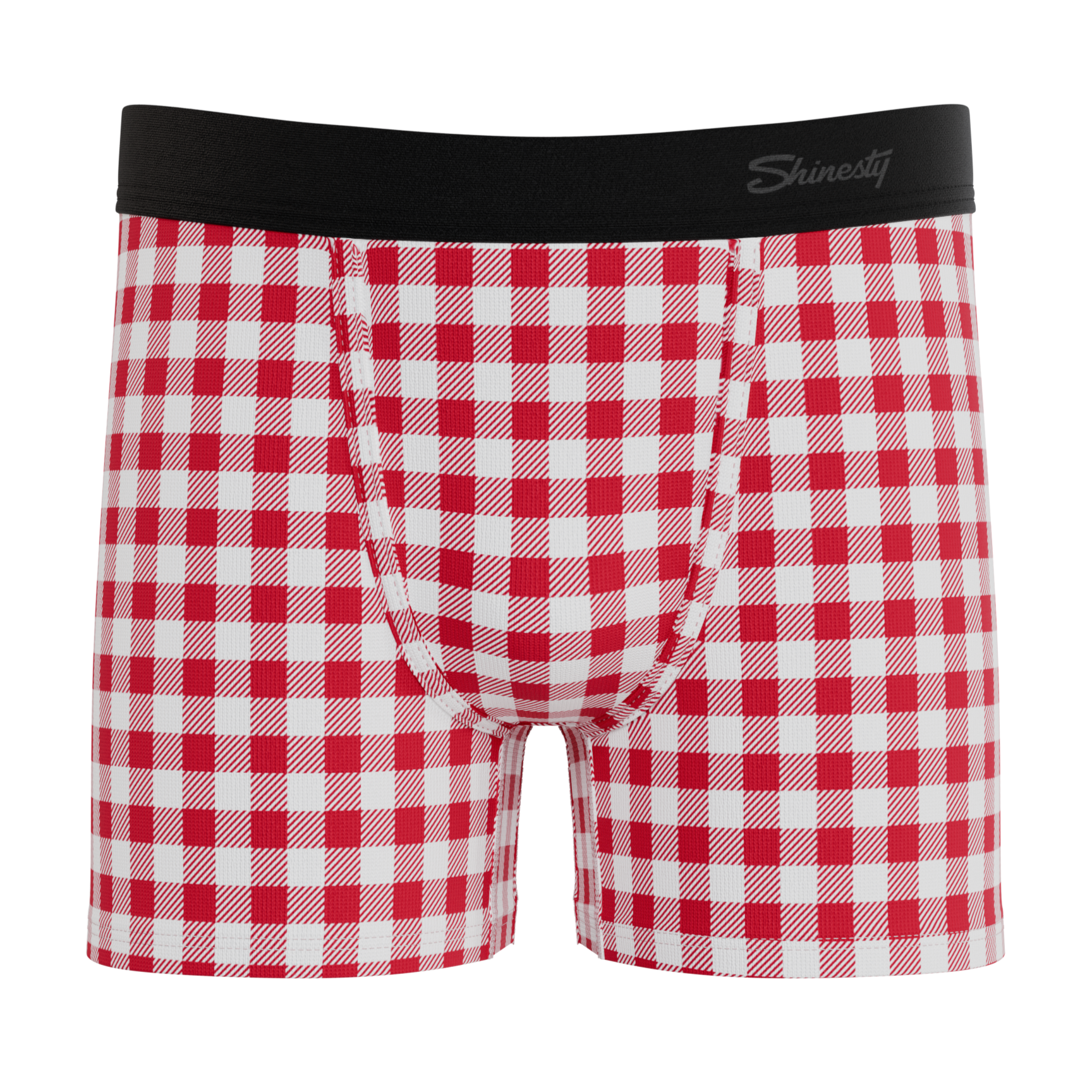 The Hot Diggity | Red Gingham Youth Boxer Briefs - Shinesty